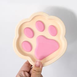 cute cat claw resin tray mold for diy coasters, jewelry dishes & handmade home decor