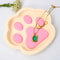Cute Cat Claw Resin Tray Mold For DIY Coasters Jewelry Dishes Handmade Home Decor 1