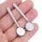 Stainless Steel Bar Earring Blanks for Cabochons DIY Jewelry Making Kit
