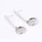 Stainless Steel Bar Earring Blanks for Cabochons DIY Jewelry Making Kit