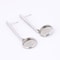 Stainless Steel Bar Earring Blanks for Cabochons DIY Jewelry Making Kit