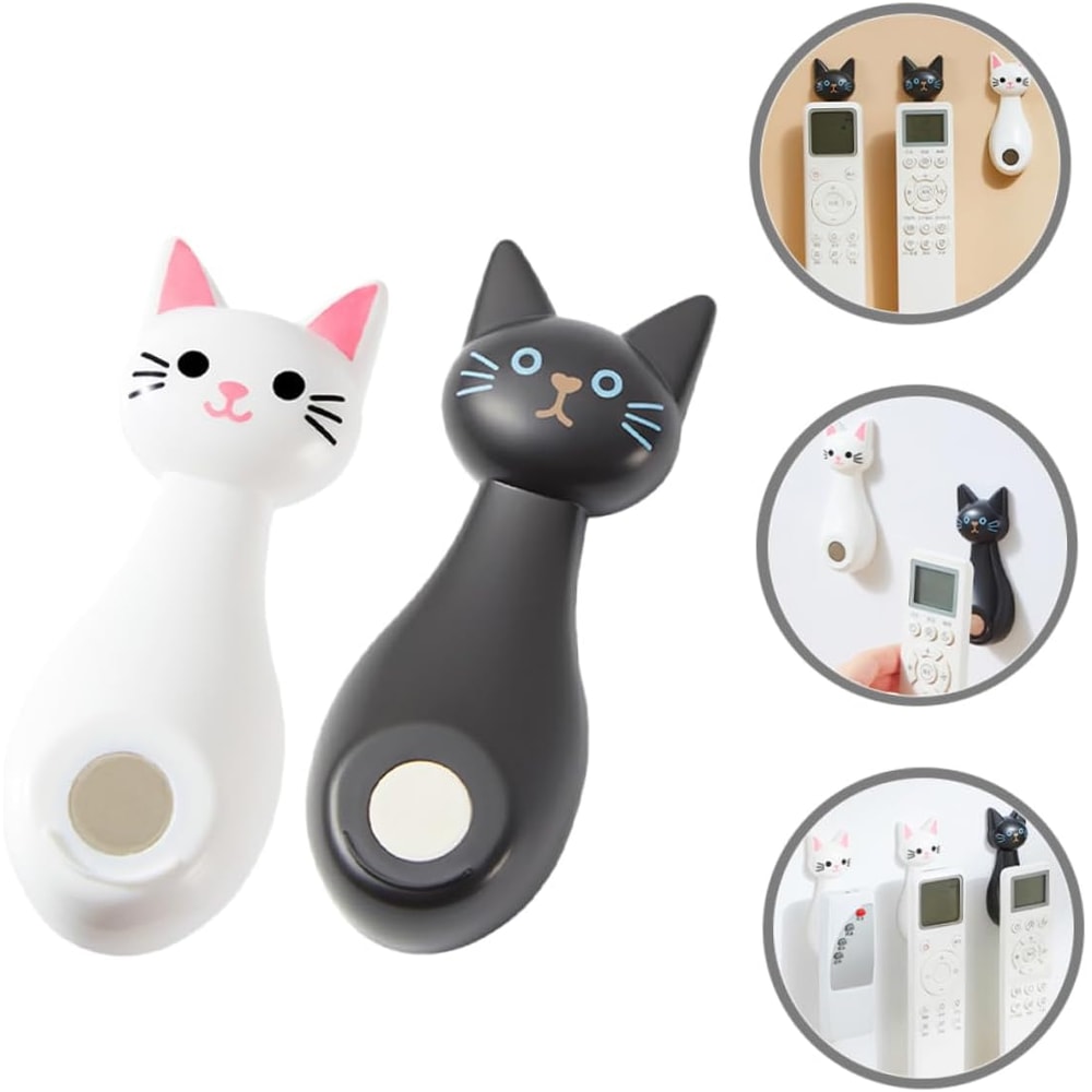 Cute Cat Magnetic Remote Holder Wall Mount For TV AC Controllers 0