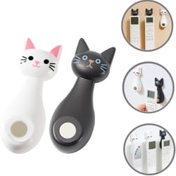 cute cat magnetic remote holder wall mount for tv & ac controllers