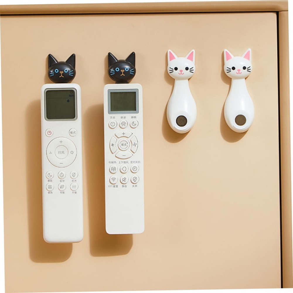 Cute Cat Magnetic Remote Holder Wall Mount For TV AC Controllers 3