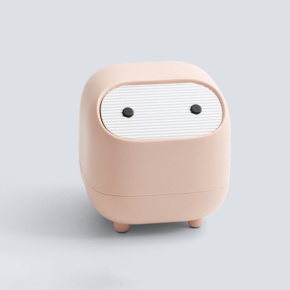 Ninja Mini Desktop Trash Can With Lid For Office Vanity Coffee Table 6