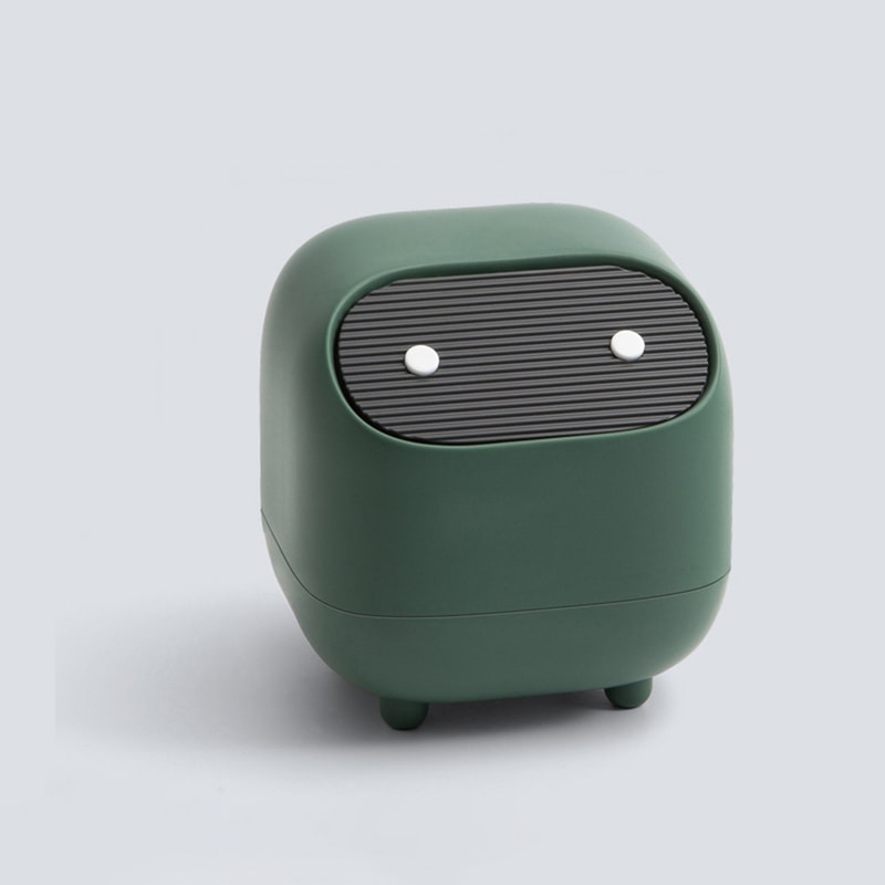 Ninja Mini Desktop Trash Can With Lid For Office Vanity Coffee Table 7