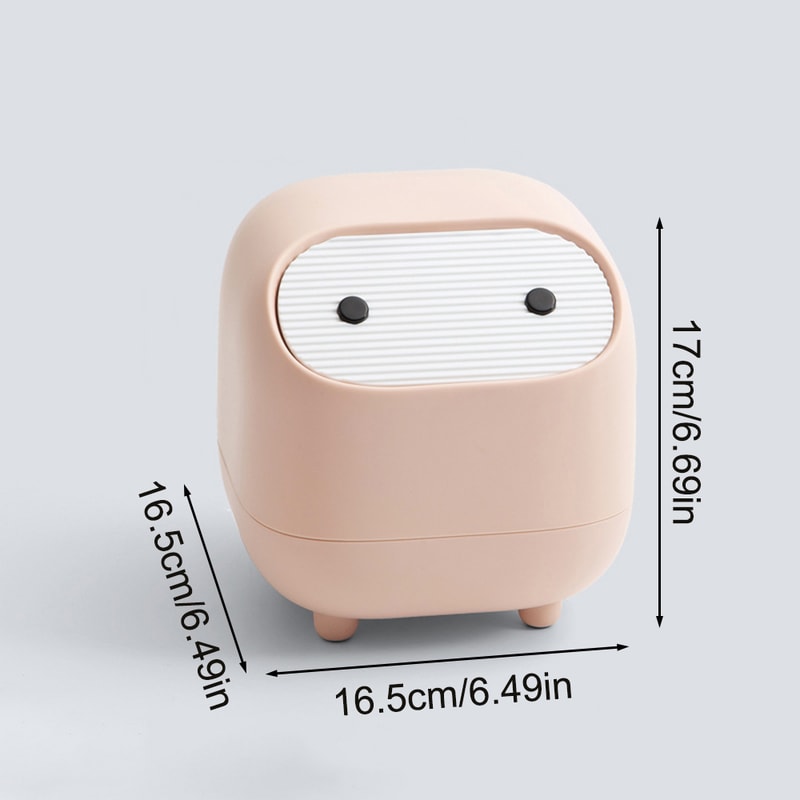 Ninja Mini Desktop Trash Can With Lid For Office Vanity Coffee Table 5
