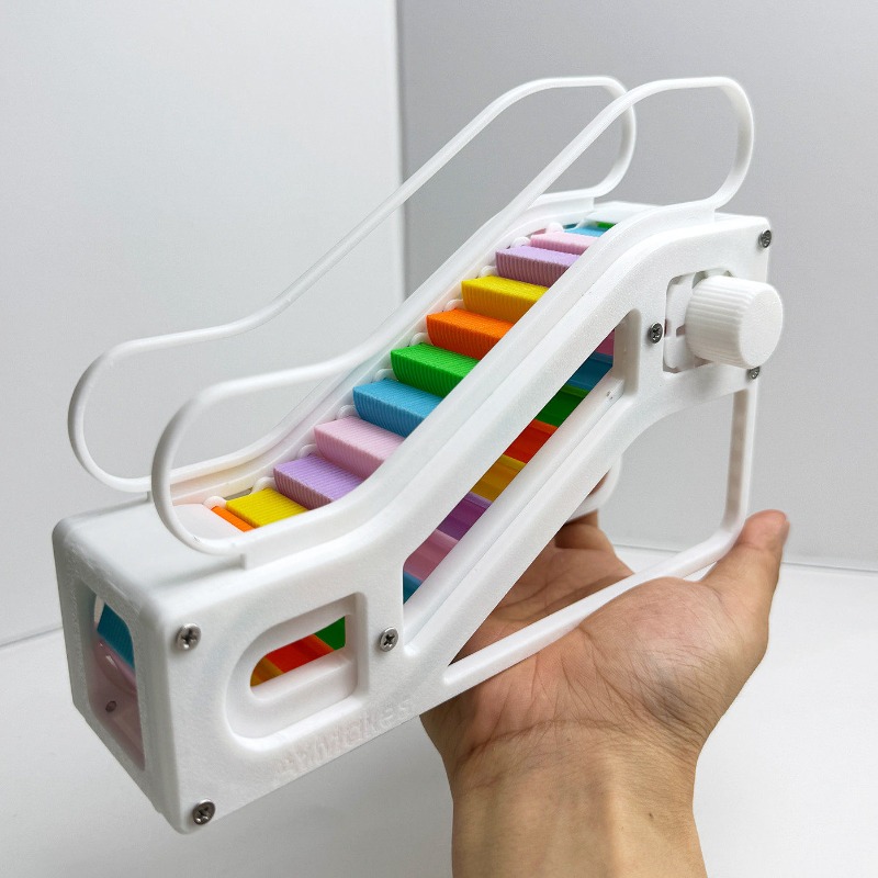 STEM Mini Escalator Model Kit For Kids DIY Wooden Science Puzzle Toy 2
