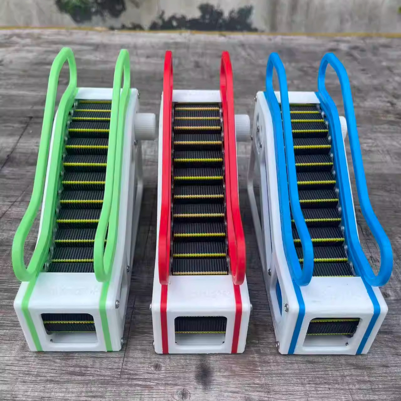 STEM Mini Escalator Model Kit For Kids DIY Wooden Science Puzzle Toy 0