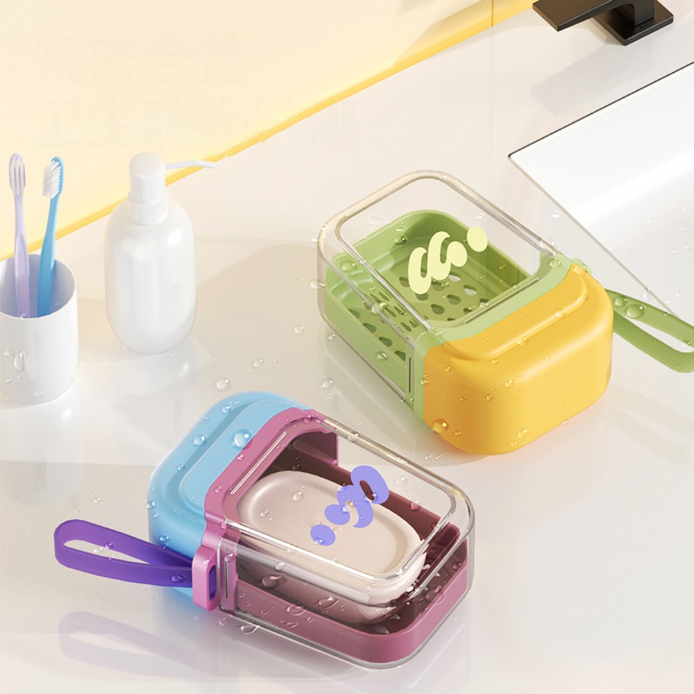 Luxury Travel Soap Case With Lid Portable Soap Box Leakproof Travel Soap Container 1