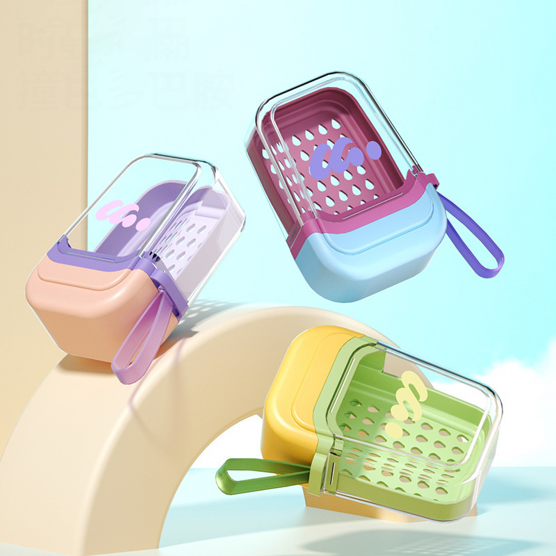 Luxury Travel Soap Case With Lid Portable Soap Box Leakproof Travel Soap Container 3