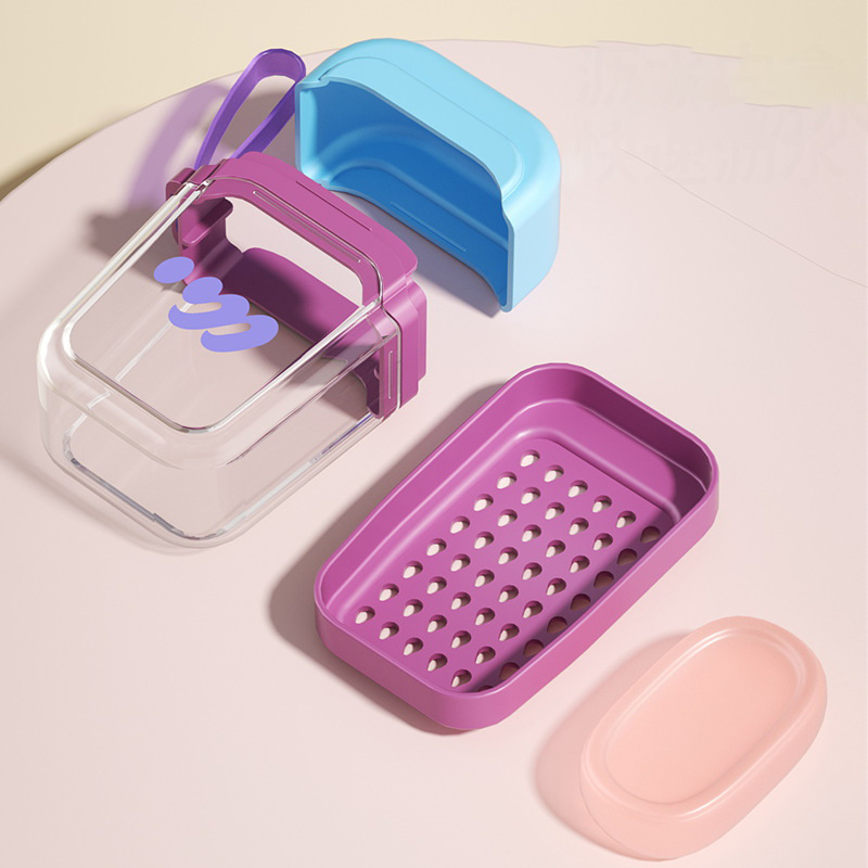 Luxury Travel Soap Case With Lid Portable Soap Box Leakproof Travel Soap Container 4