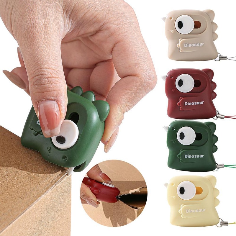 DinoGrip Mini Box Cutter Magnetic Package Opener for Letters, Boxes & Daily Deliveries