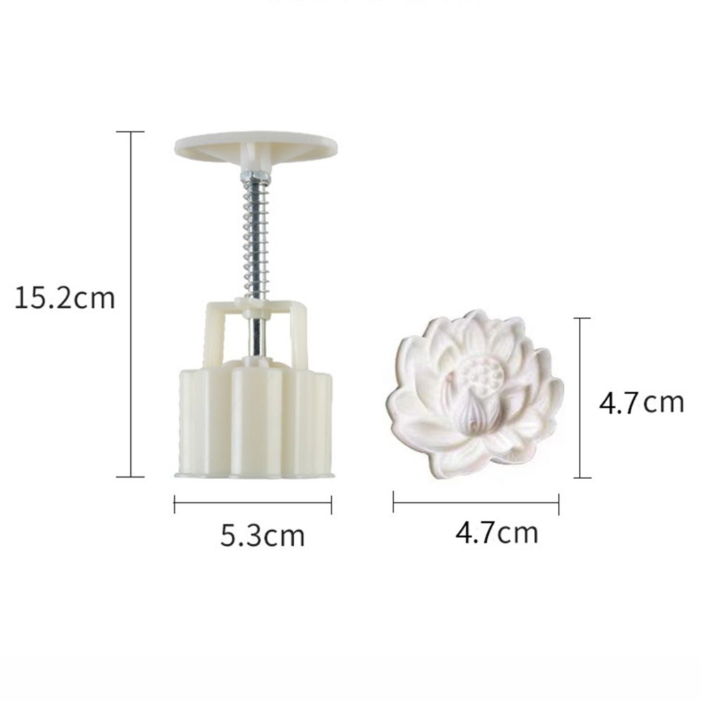 Lotus Blossom Mooncake Press Mold For Cookies And Green Bean Pastries 3