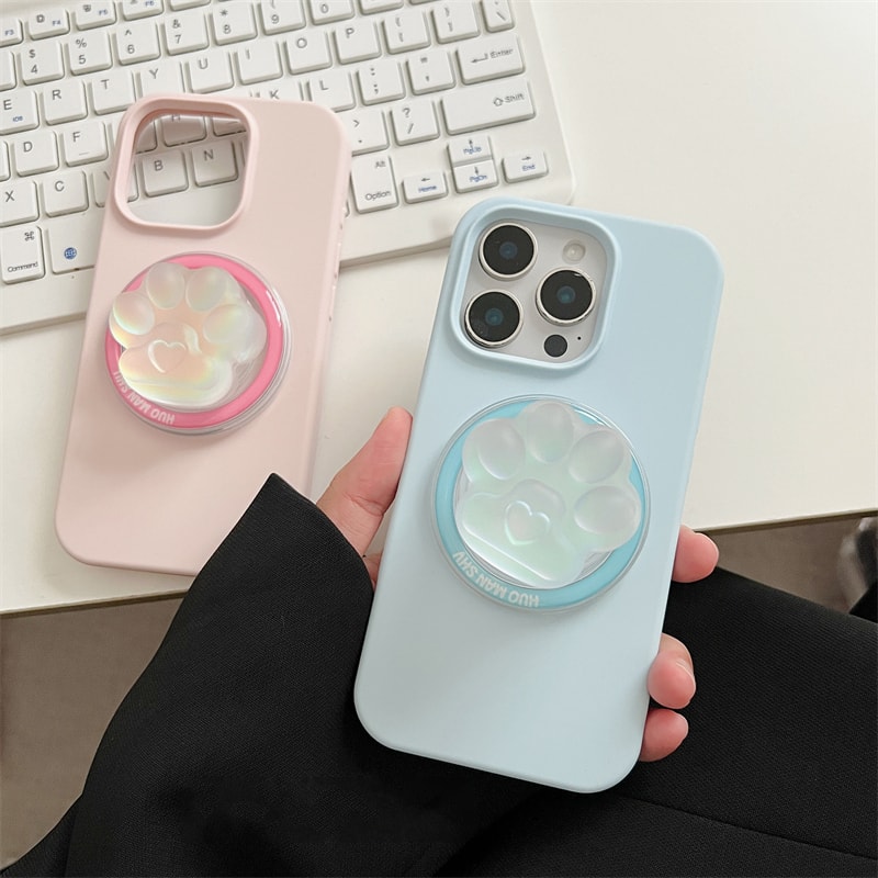 Kawaii Cat Paw MagSafe Phone Grip Stand for iPhone and Magnetic Cases