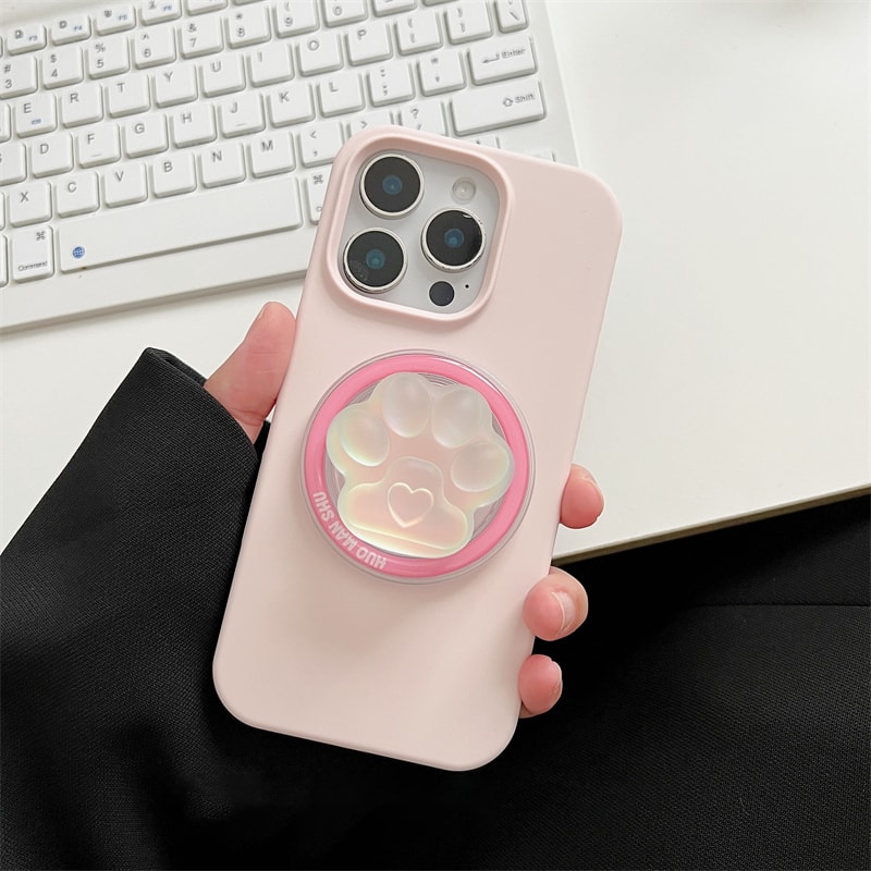 Kawaii Cat Paw MagSafe Phone Grip Stand for iPhone and Magnetic Cases
