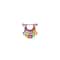 Colorful Hollow Star Tassel Earrings for Women Trendy Geometric Hip Hop Earbone Studs