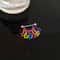 Colorful Hollow Star Tassel Earrings for Women Trendy Geometric Hip Hop Earbone Studs