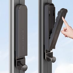 spacesaver retractable clothes rack wall mounted no drill laundry hanger for balcony & indoor use