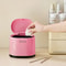 Dopamine Mini Desktop Trash Can with Press Lid for Office, Vanity & Kitchen Organization