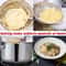 German Style Spaetzle Maker Stainless Steel Noodle Lid With Scraper For Homemade Egg Pasta 3