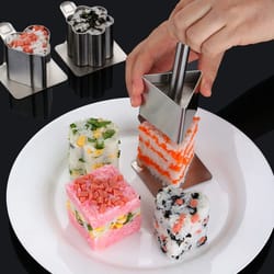 stainless steel sushi rice ball mold for bento lunches and kids meals