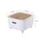 Japanese Style Mini Desktop Trash Can with Press Lid for Desk, Vanity & Kitchen Counter