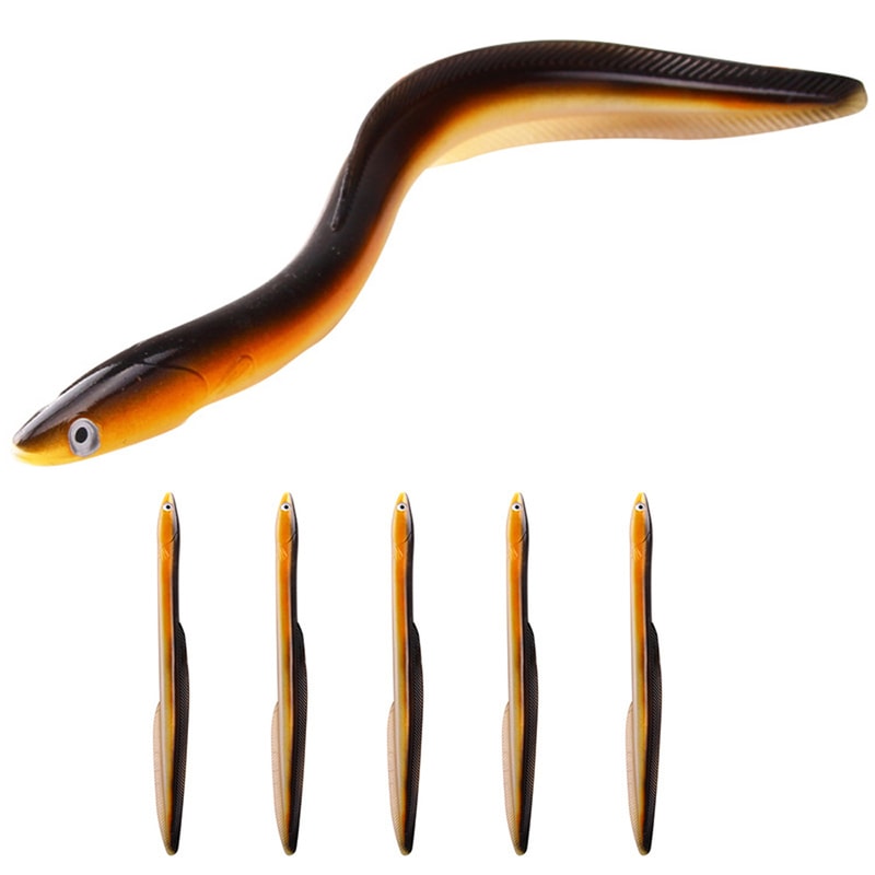 PredatorStrike Soft Eel Fishing Lure For Bass Pike Saltwater Swimbait Fishing 1