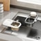Suction Cup Kitchen Sink Drain Basket for Food Scraps and Easy Counter Organization