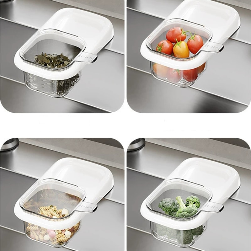 Suction Cup Kitchen Sink Drain Basket for Food Scraps and Easy Counter Organization