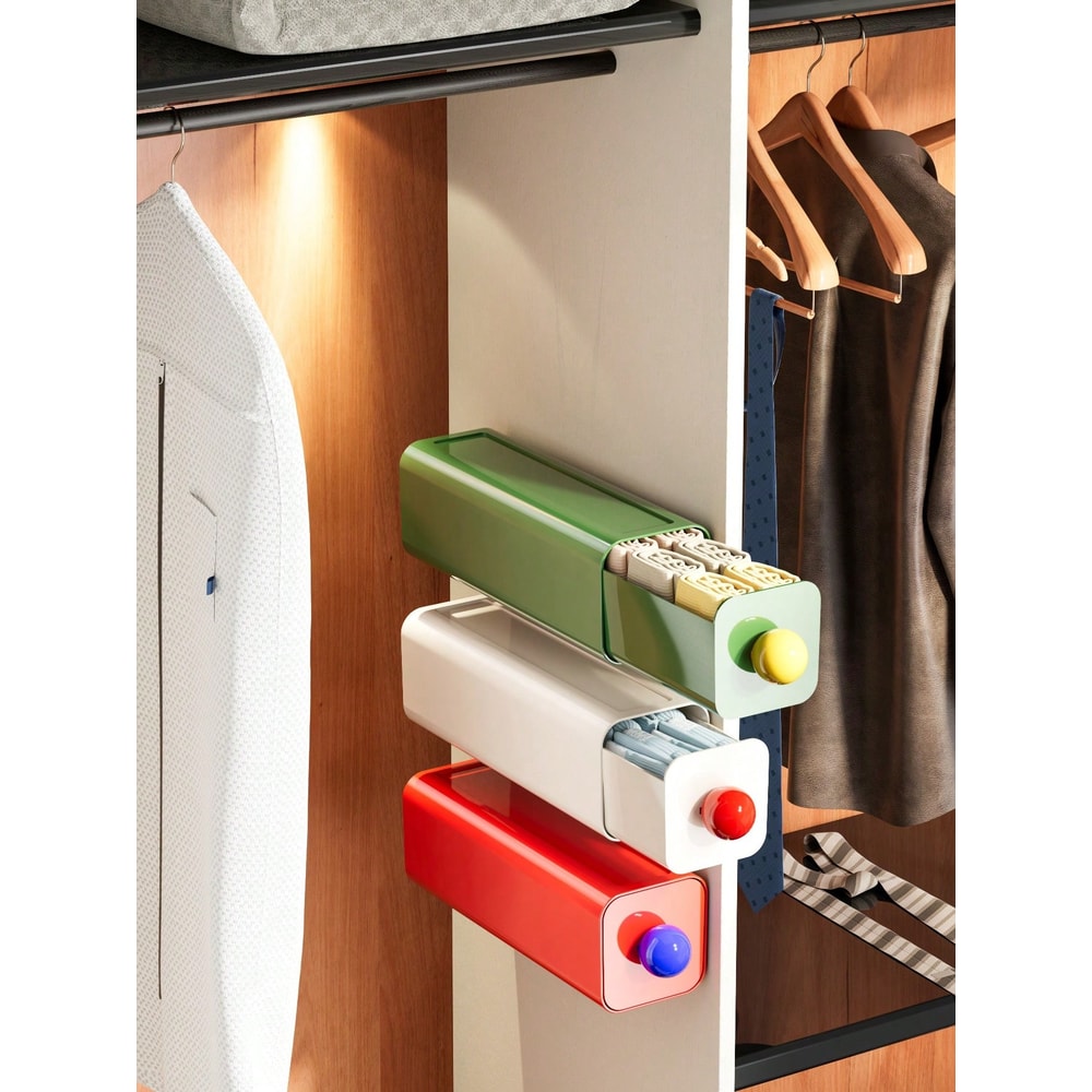 Invisible Under Desk Storage Drawer Organizer with Adhesive Mount for Office & Home