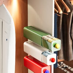 invisible under desk storage drawer organizer with adhesive mount for office & home