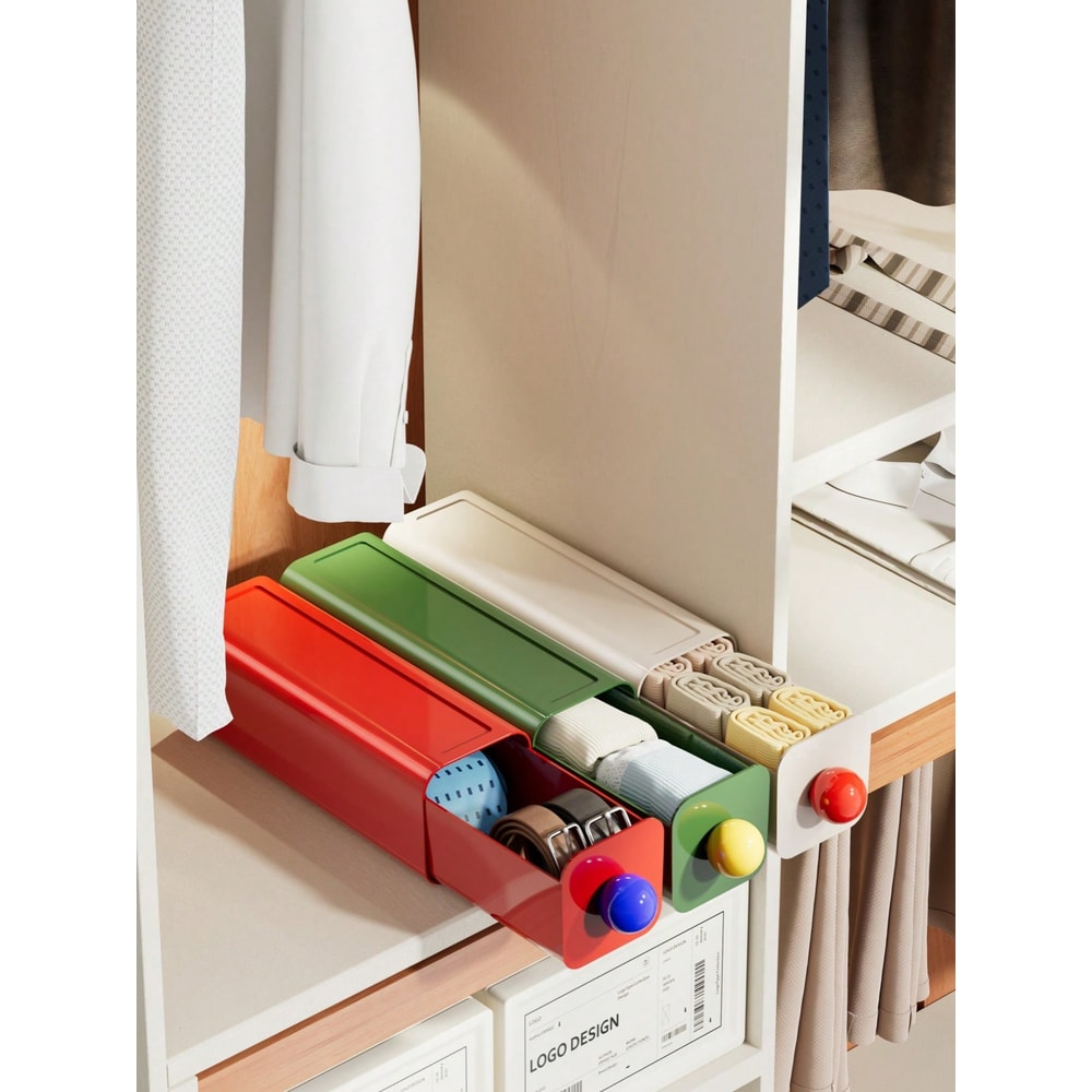 Invisible Under Desk Storage Drawer Organizer with Adhesive Mount for Office & Home