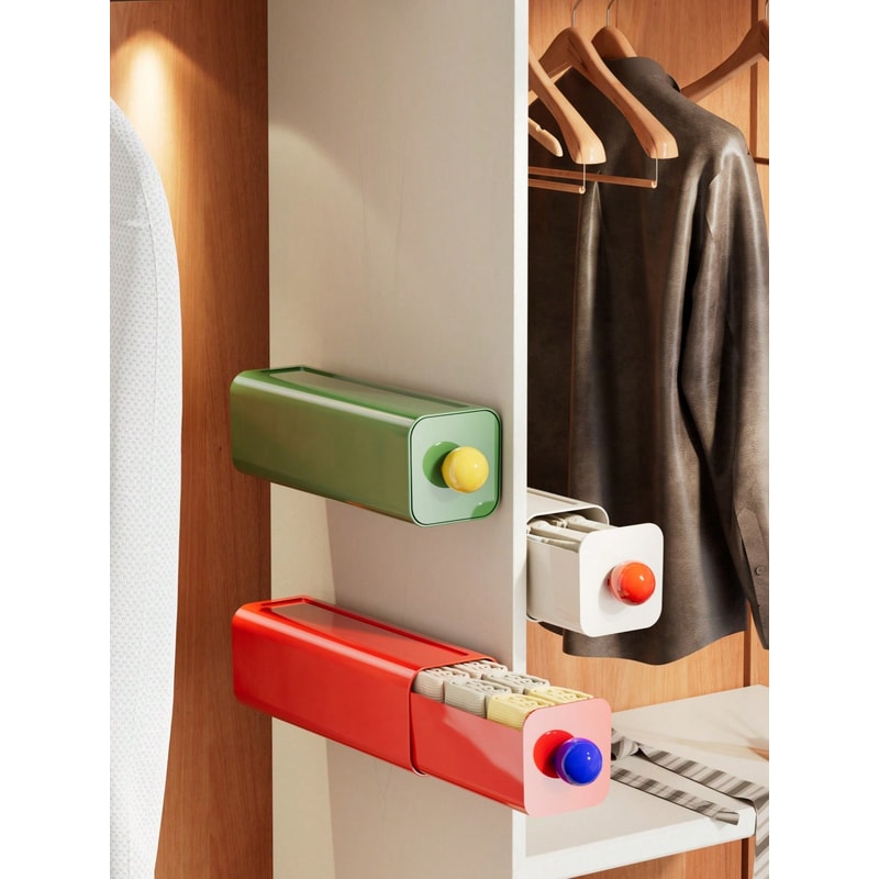 Invisible Under Desk Storage Drawer Organizer with Adhesive Mount for Office & Home