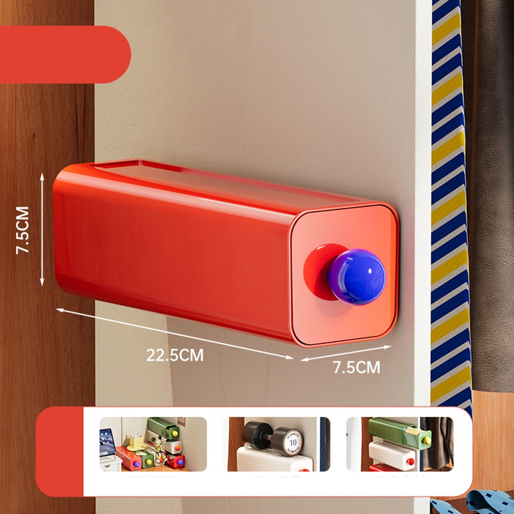 Invisible Under Desk Storage Drawer Organizer with Adhesive Mount for Office & Home