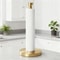Luxe Gold Paper Towel Holder for Kitchen Counter Stainless Steel Roll Organizer