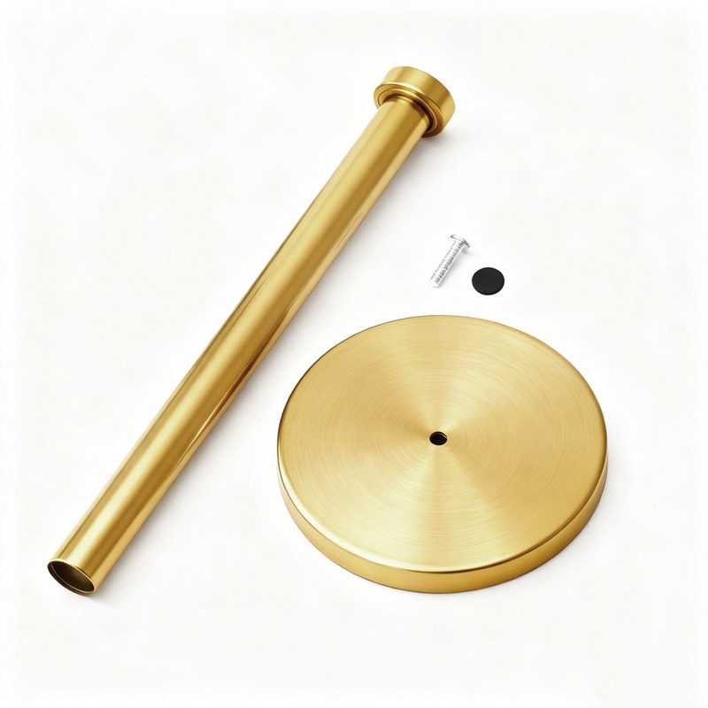 Luxe Gold Paper Towel Holder for Kitchen Counter Stainless Steel Roll Organizer