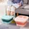 Collapsible Foot Spa Bucket with Massage Rollers and Heat Retaining Soak Basin