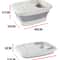 Collapsible Foot Spa Bucket with Massage Rollers and Heat Retaining Soak Basin
