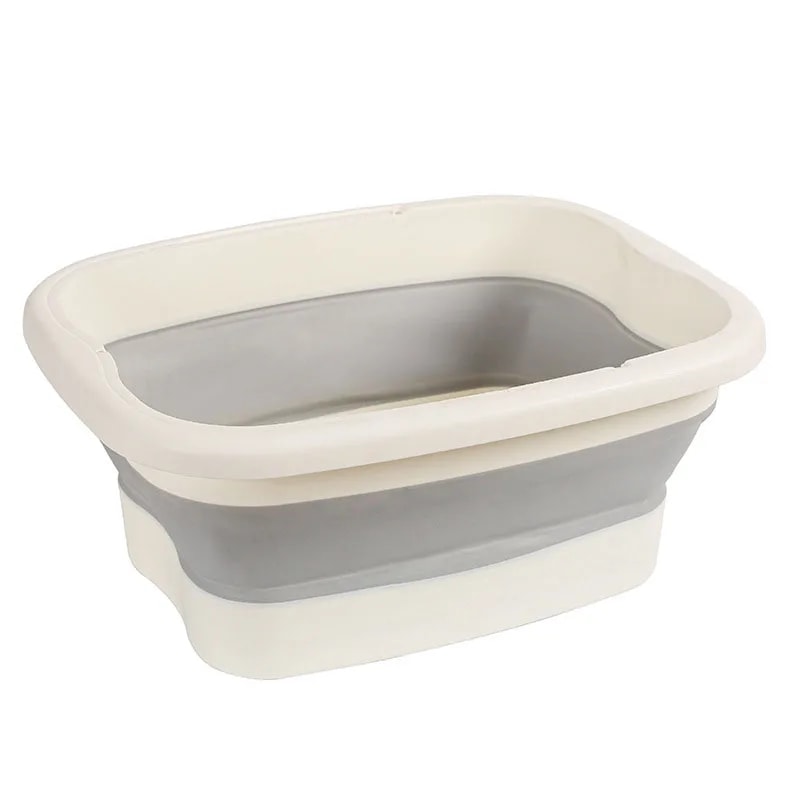 Collapsible Foot Spa Bucket with Massage Rollers and Heat Retaining Soak Basin