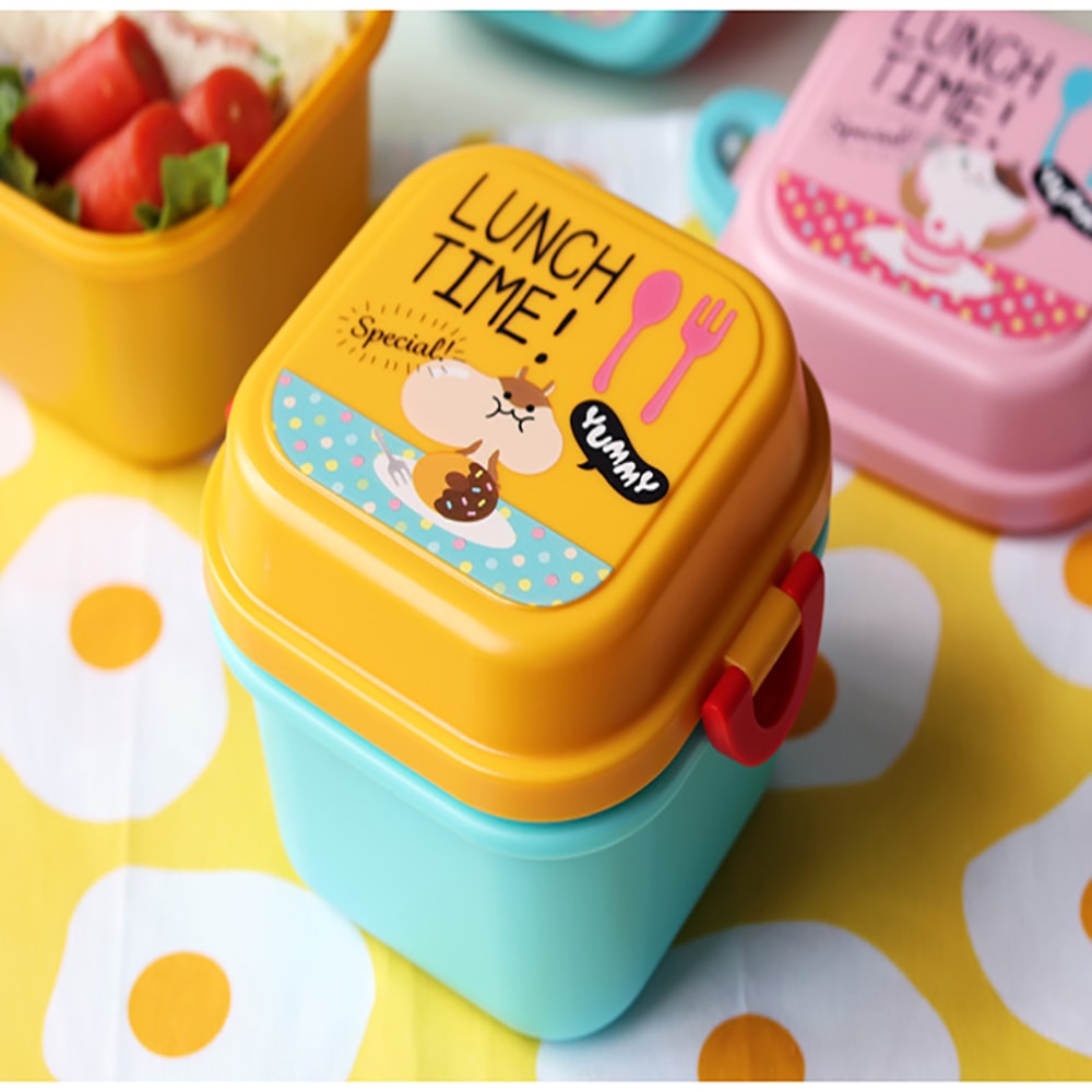 Cute Bento Buddy Microwave Safe Kids Lunch Box