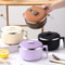 Japanese Style Instant Noodle Bowl With Lid Stainless Steel Food Container 0