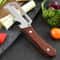 RusticGrip Paring Knife and Vegetable Peeler with Stainless Steel Blade & Wooden Handle