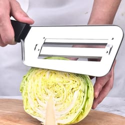 precision cabbage slicer stainless steel vegetable shredder with ergonomic handle
