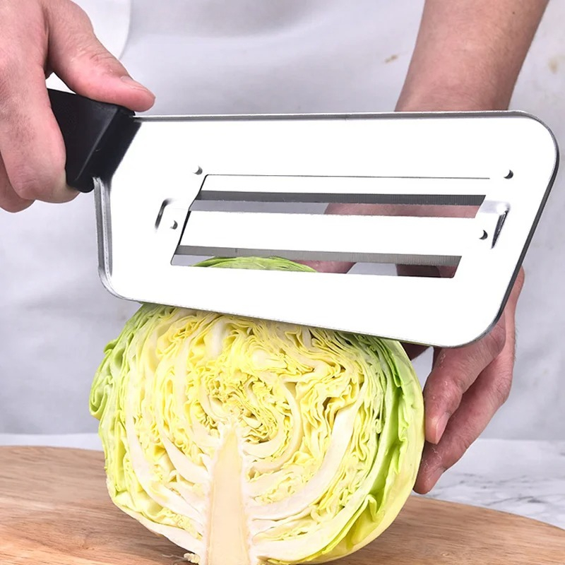 Precision Cabbage Slicer Stainless Steel Vegetable Shredder with Ergonomic Handle