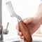 Stainless Steel Green Onion Slicer with Wooden Handle for Fast Herb & Vegetable Prep