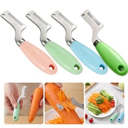 professional julienne peeler & green onion slicer with stainless steel blades