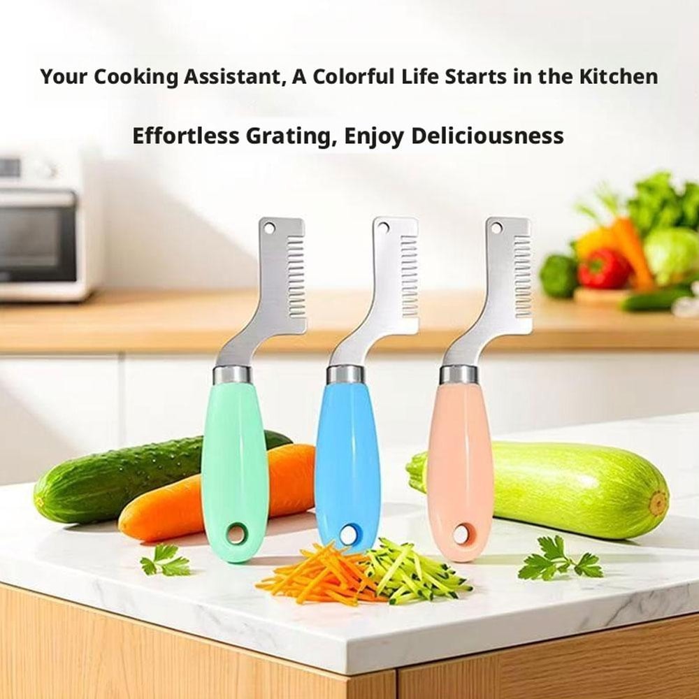 Professional Julienne Peeler & Green Onion Slicer with Stainless Steel Blades