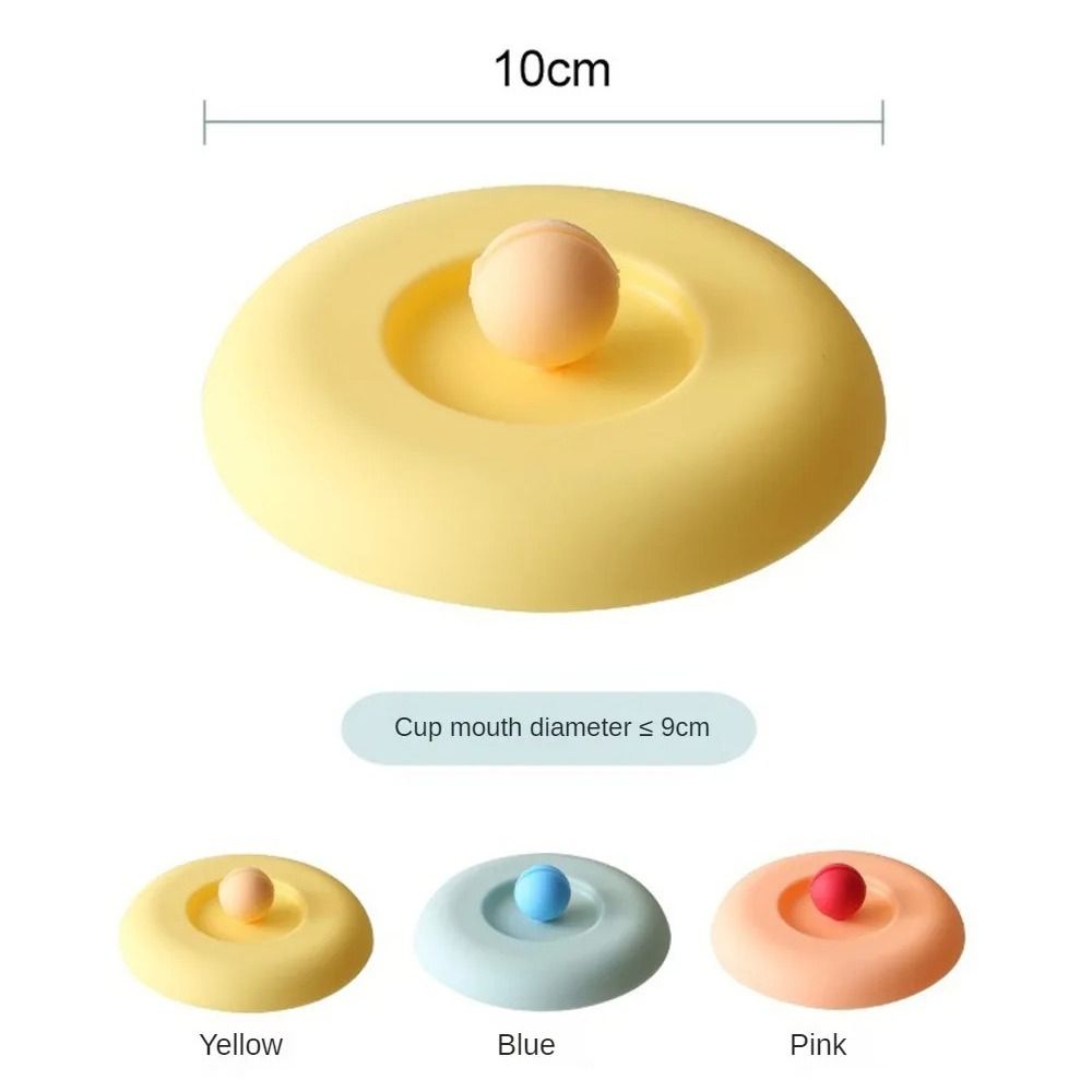 Silicone Mug Lid With Spoon Holder Leak Proof Coffee Cup Cover 5