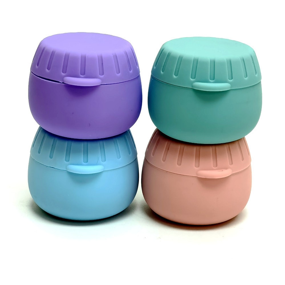 Portable Silicone Travel Containers For Cosmetics Jewelry Everyday Storage 0